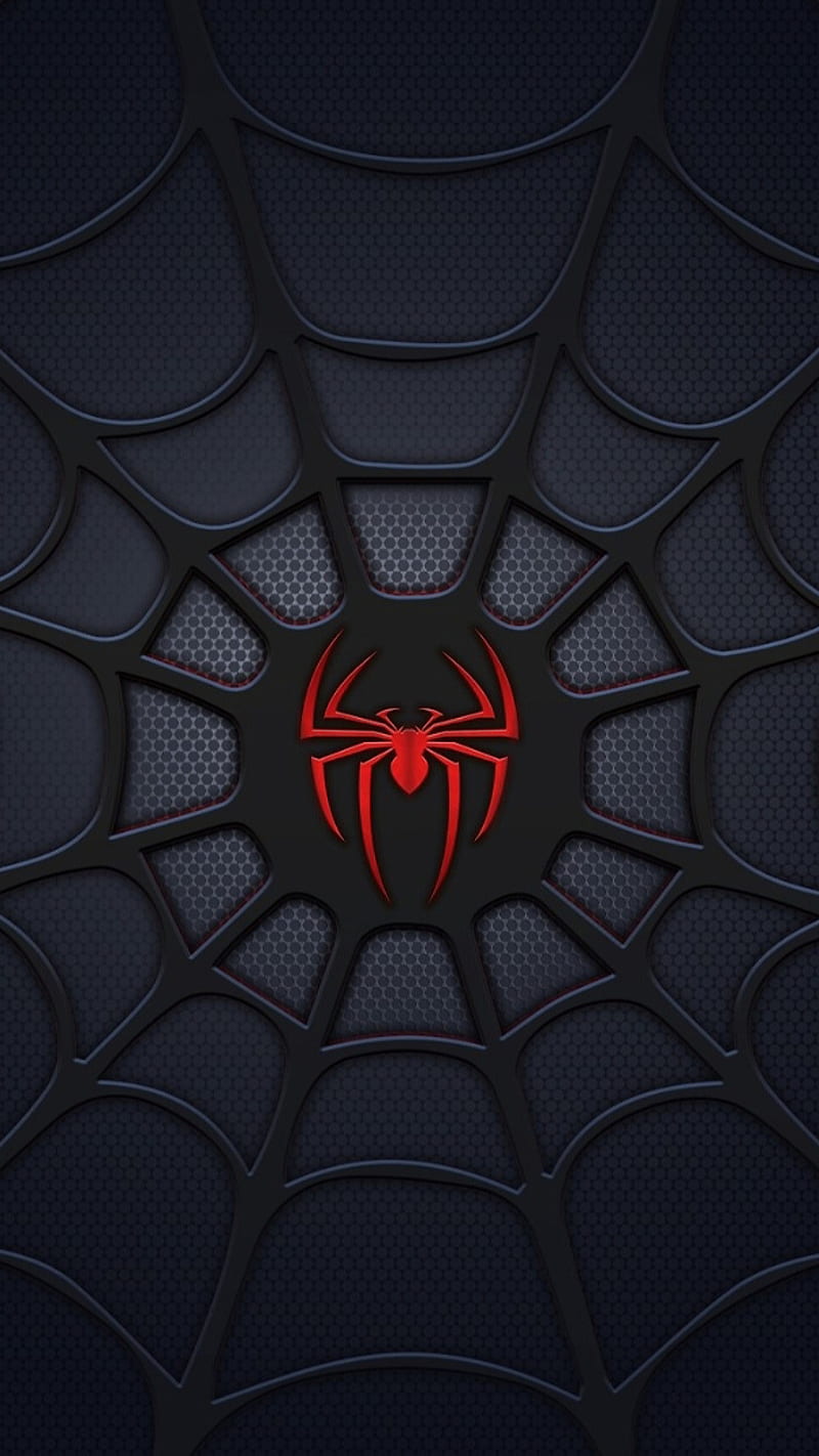 Spiderman, l9go, desenho, spider, red, movie, hero, marvel, film, HD phone wallpaper