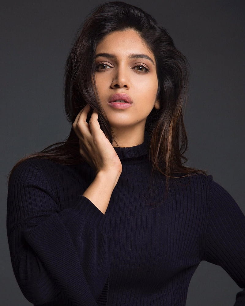 Bhumi, actress, black, bollywood, HD phone wallpaper | Peakpx