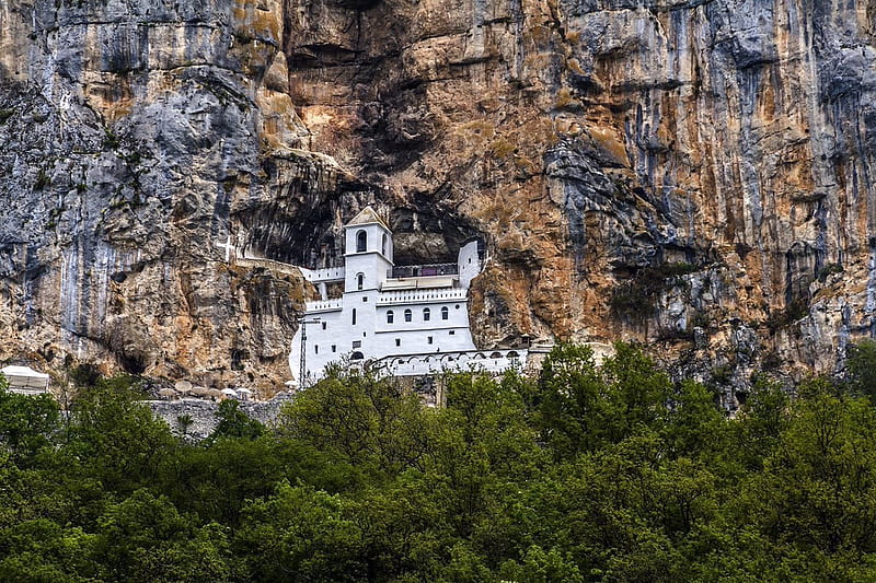 Ostrog Monastery, crna gora, manastir, montenegro, ostrog, pantheon, HD wallpaper