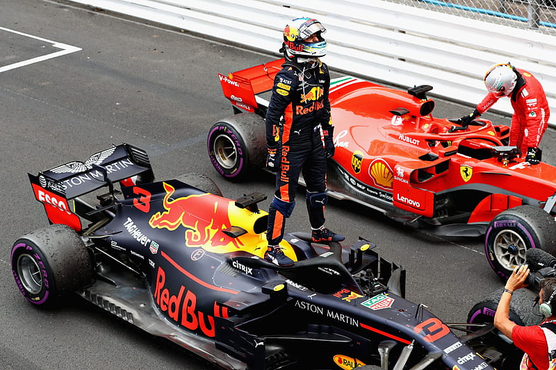 Red Bull, car, daniel ricciardo, formula, formula 1, formula 2, formule, monaco, podium, HD wallpaper
