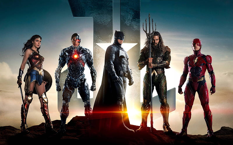Justice League Batman Aquaman Flash Cyborg Wonder Woman, justice-league,  batman, HD wallpaper | Peakpx