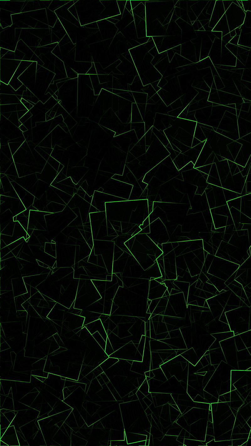 green pattern, 14 august, art, best, color, colors, cubes, effects, stars, technology, HD phone wallpaper