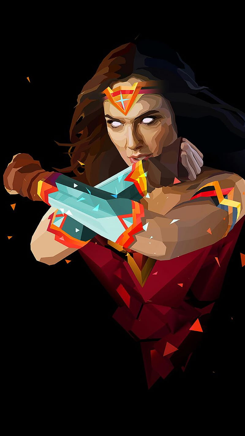 Wonder Woman, brajeshgoswami, dc, dc comics, superhero, superheroine, HD phone wallpaper