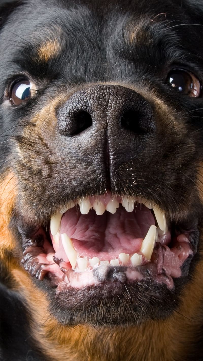 angry rottweiler wallpaper