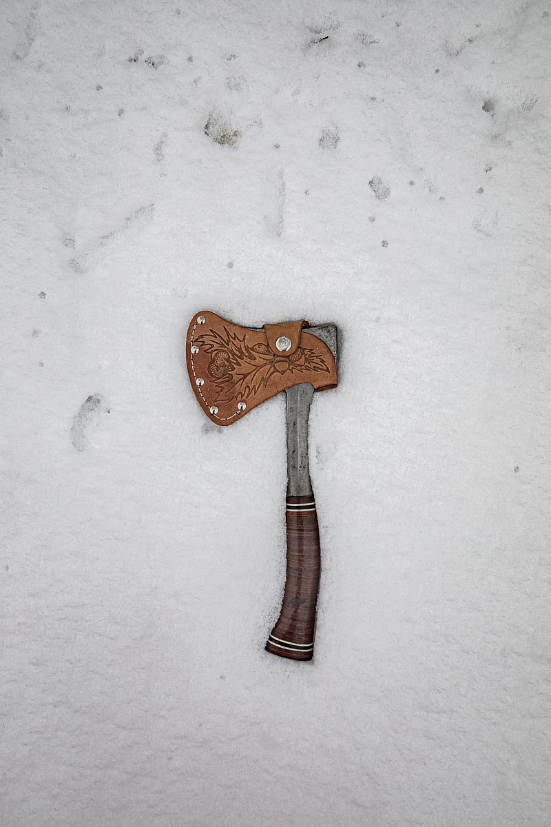 ax, metal, snow, HD phone wallpaper