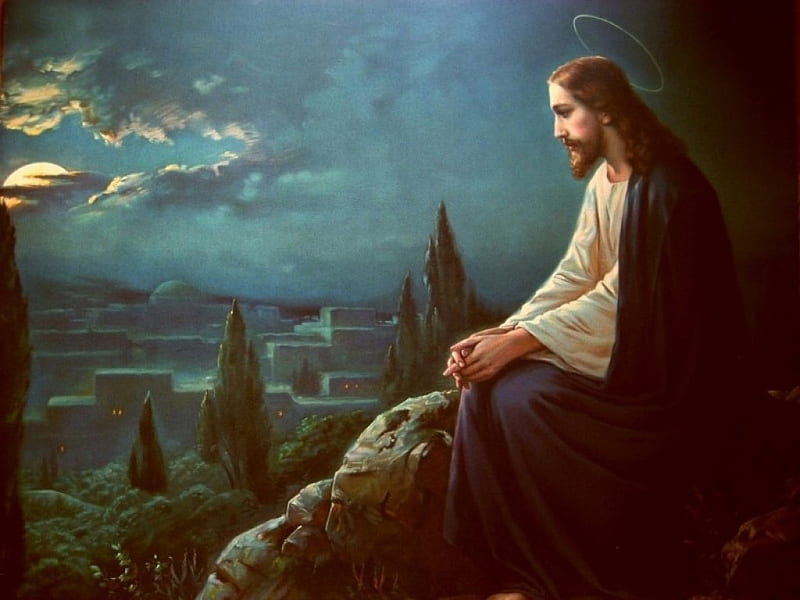 Jesus Christ Praying Wallpaper Jesus Christ  照片图像