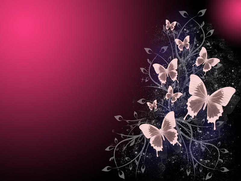 Butterflies, purple, butterfly, abstract, HD wallpaper | Peakpx