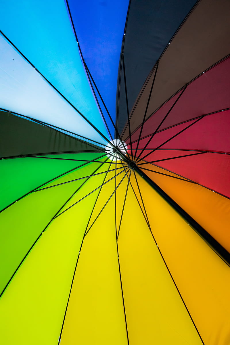 umbrella, colorful, bright, desenho, mechanism, HD phone wallpaper