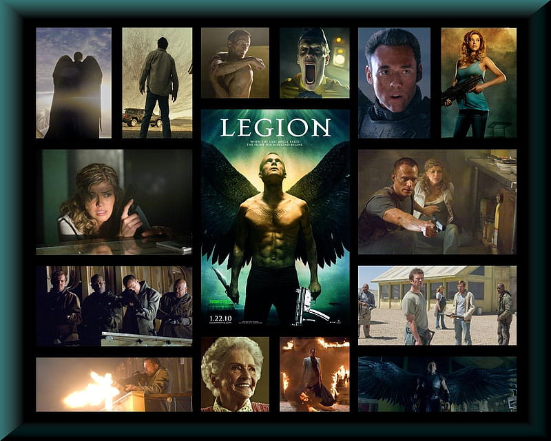 Legion 2009, bettany, quaid, paul, dennis, angel, legion, film, movies, HD wallpaper