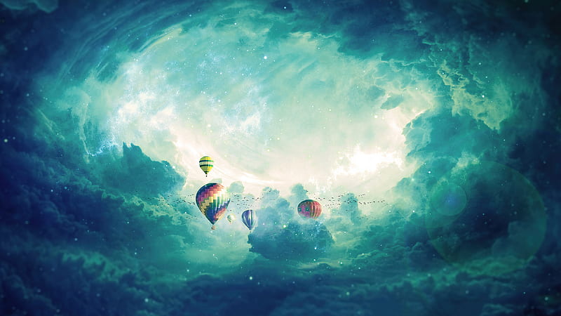 Man Made, Hot Air Balloon, Cloud, Sky, HD wallpaper