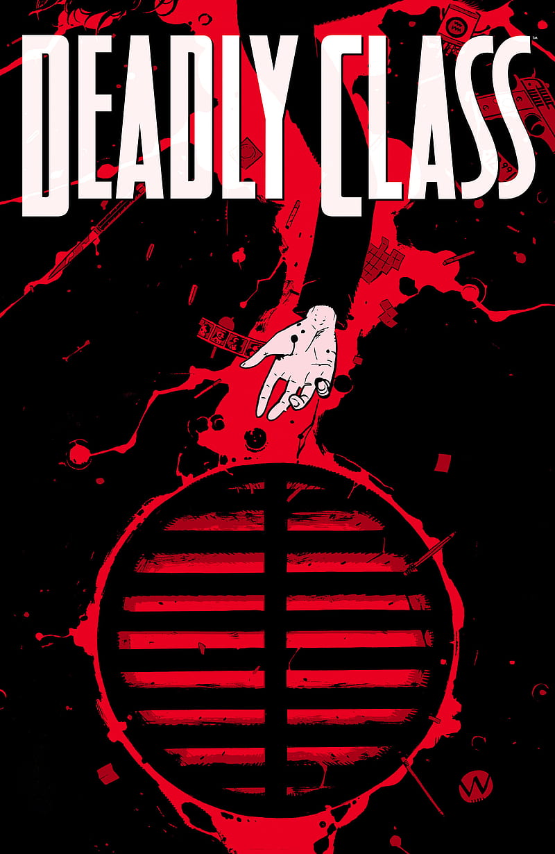 Deadly Class, comics, comic art, red, HD phone wallpaper