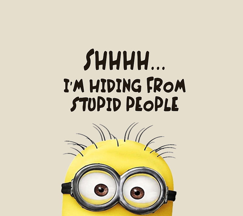 Cool Minion, attitude, awesome, comedy, funny, hate, love, stupid, HD wallpaper