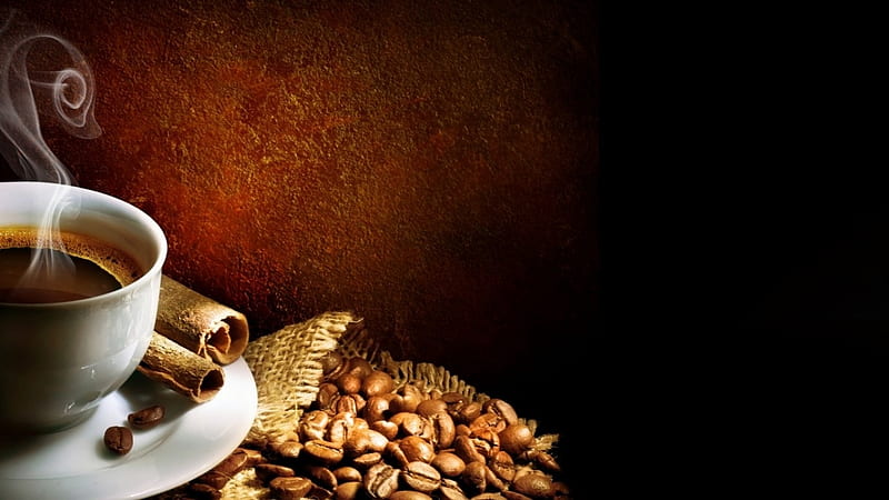 Taste of coffee, abstarct, still life, graphy, brown, coffee drink, HD wallpaper