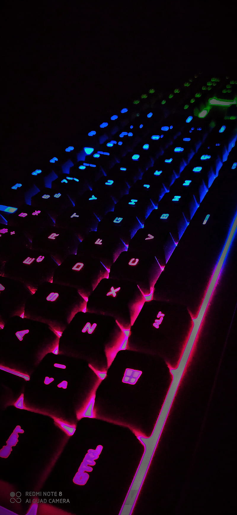 Gamer Keyboard, computer, corsair, gaming, key, light, rainbow, tech, HD phone wallpaper