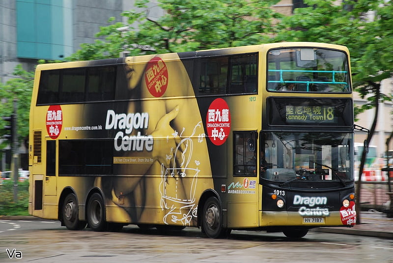 double decker bus, double, decker, street, bus, HD wallpaper