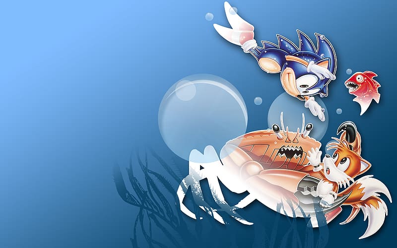 Video Game, Sonic The Hedgehog, Miles 'tails' Prower, Sonic The Hedgehog 2, Sonic, HD wallpaper