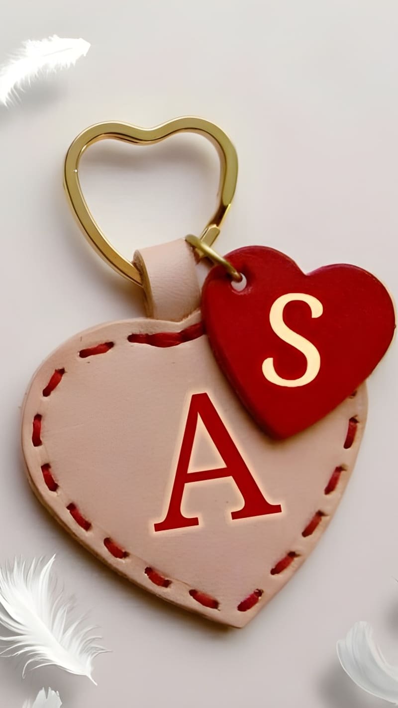 As Name, a s love keychain, as love keychain, letter as, HD phone wallpaper