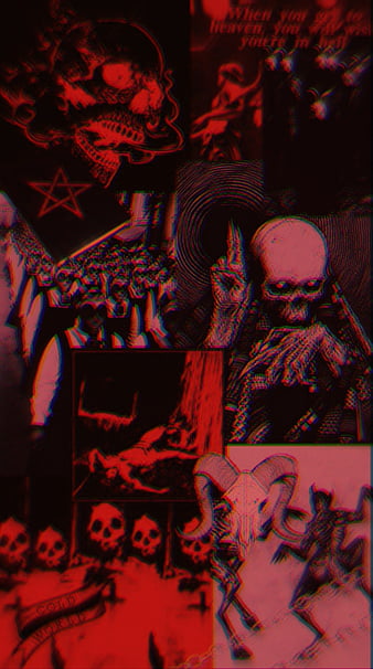 Grunge, grunge aesthetic, red, black, dark red, black and red, HD phone wallpaper