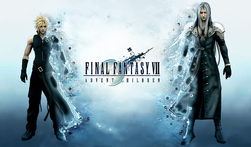 Final Fantasy VII Advent Children, advent children, cloud, final fantasy vii, sephiroth, HD wallpaper