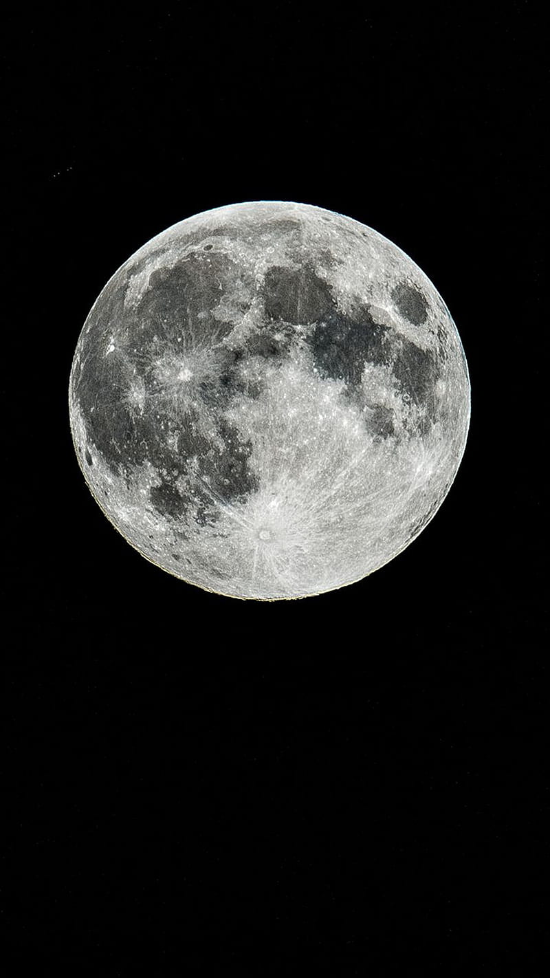 Full moon , full moon, dark, black & white, HD phone wallpaper