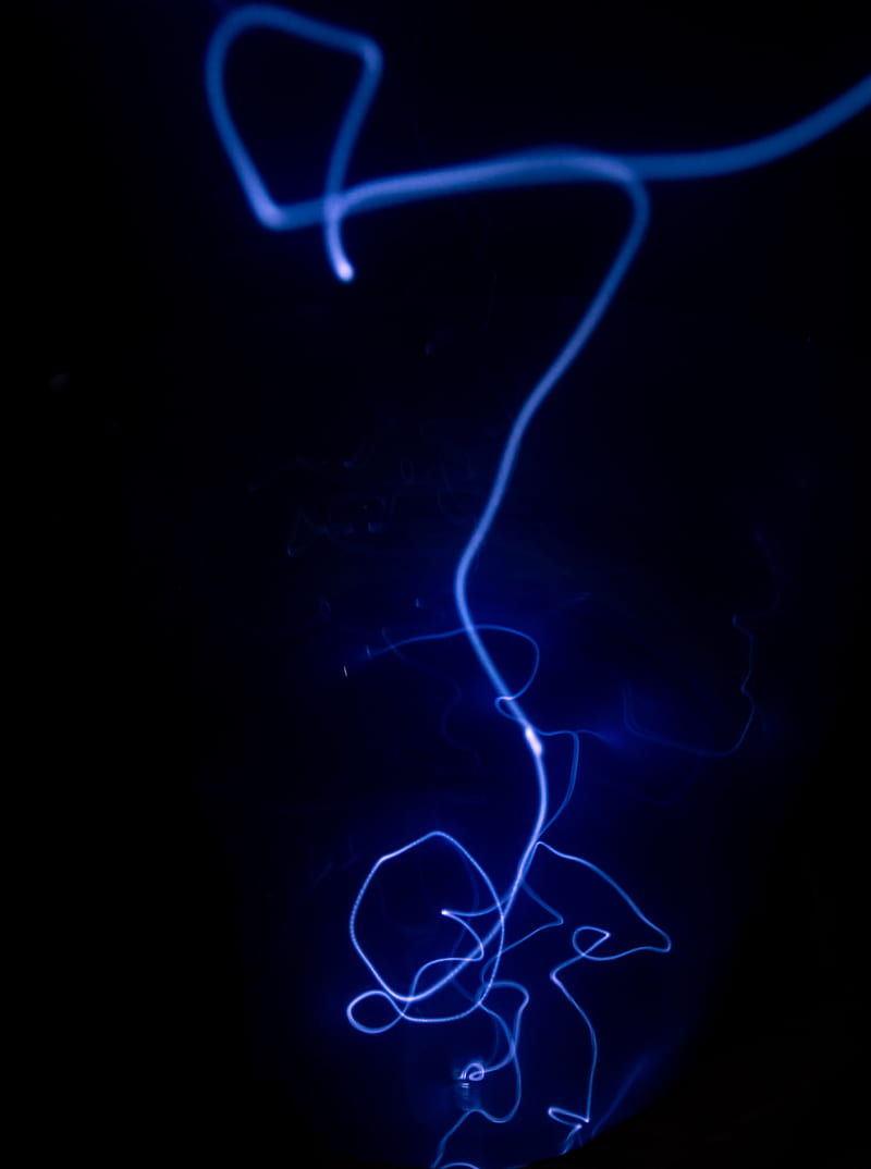 line, neon, backlight, blue, HD phone wallpaper