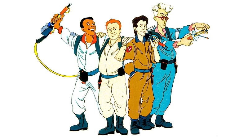 The Real Ghostbusters Animation Cel Whole Crew And Slimer | eBay