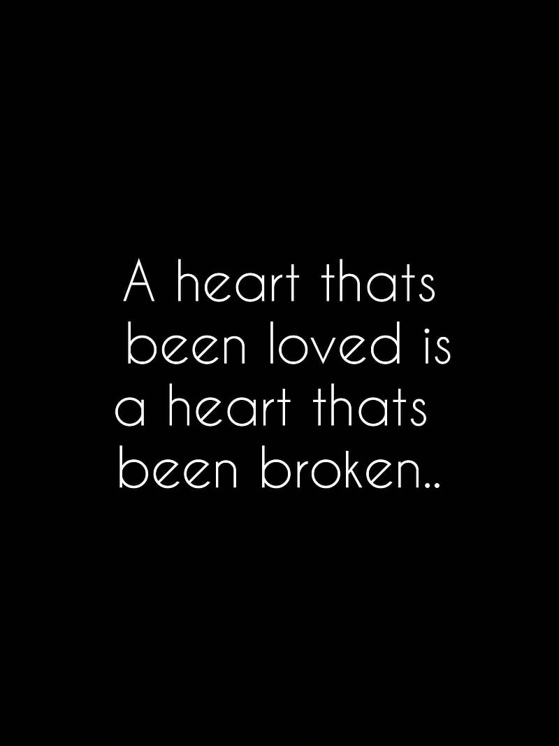 Heart Quotes, love, sayings, love quotes, hurts, black, white, HD phone ...