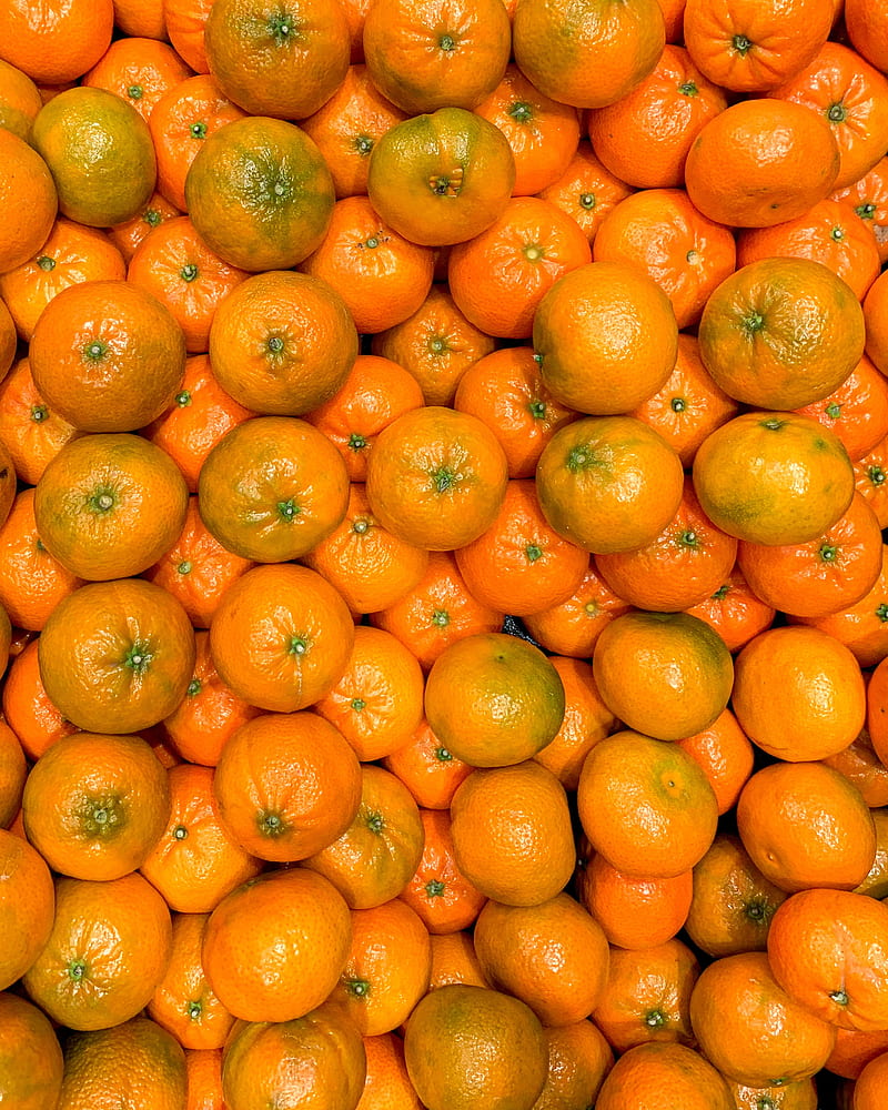 tangerines, fruits, orange, citrus, HD phone wallpaper