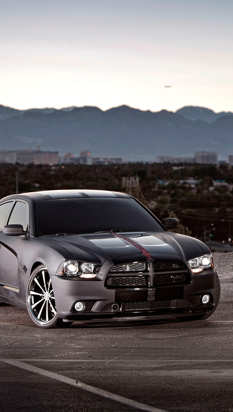 Dodge Charger, black, car, cool, light, muscle, esports, srt, HD phone wallpaper