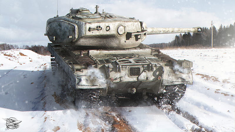 World Of Tanks Tank On Snow Covered Landscape World Of Tanks Games, HD wallpaper