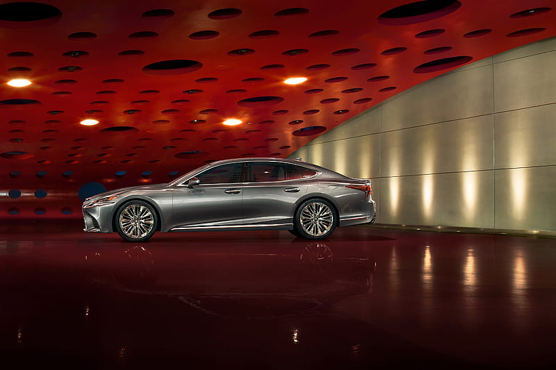 2018 Lexus LS 500, 2017 New York Motor Show, Sedan, Turbo, V6, car, HD wallpaper