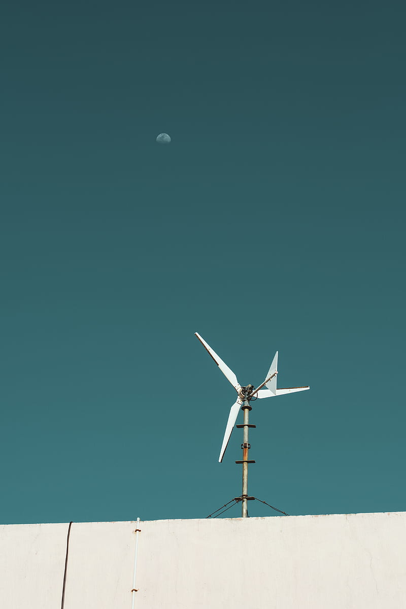 white and brown wind turbine, HD phone wallpaper