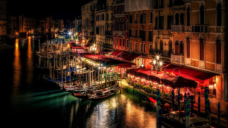 Grand Canal, Venice FC, architecture, canal, France, bonito, Venice, graphy, wide screen, scenery, landscape, HD wallpaper