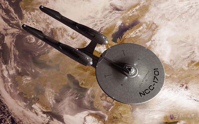Star Trek New 1701 Above Planet, sci-fi, tv series, star trek, movies, HD wallpaper