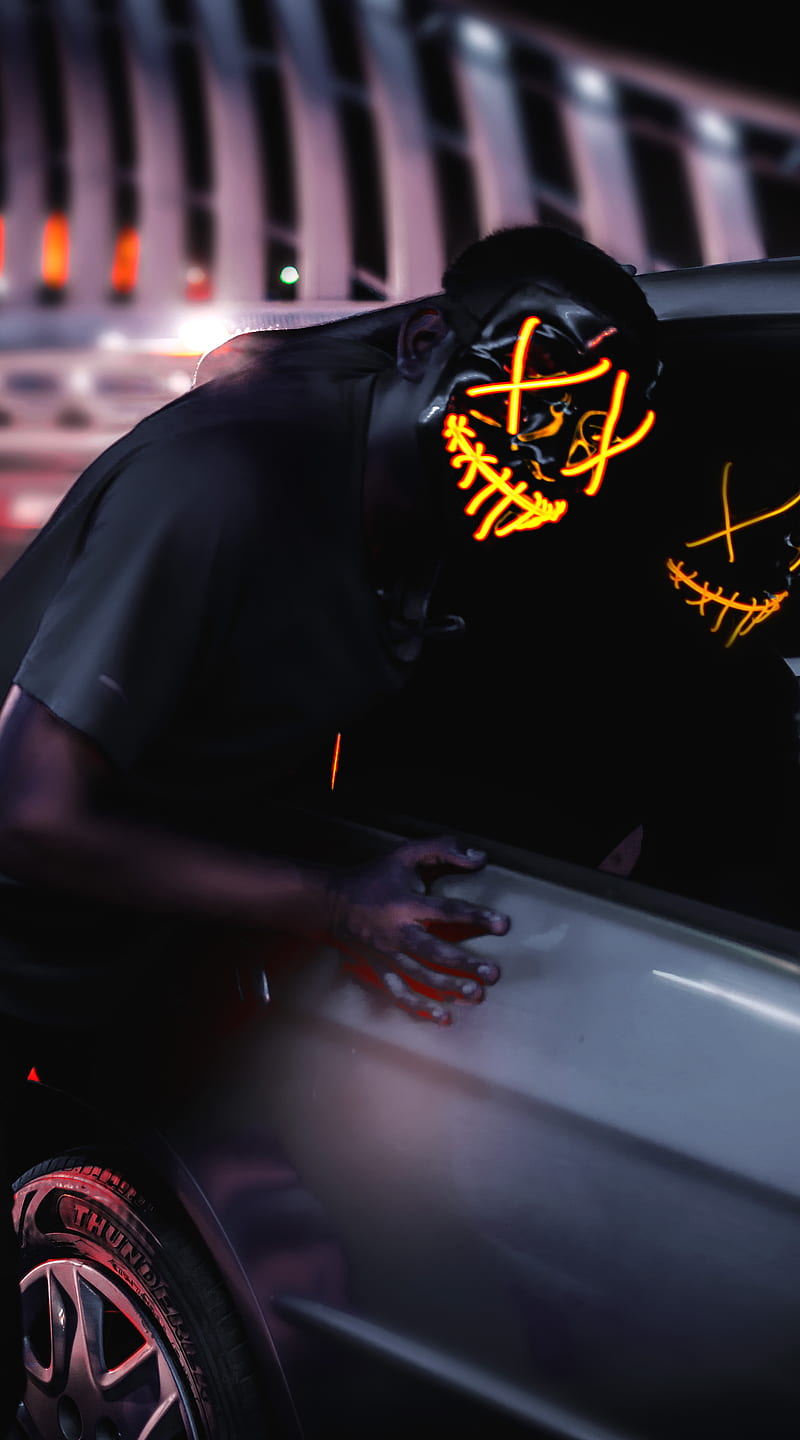 Mask Boy, Tupac2x, car, color grade, deadly, get out, hollywood, manipulate, movie type, party, us, HD phone wallpaper