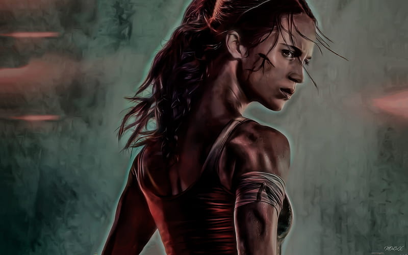 Alicia Vikander as Lara Croft in Tomb Raider (2018) - #adaptation #alicia  #aliciavikanderedit #characters #Croft #…