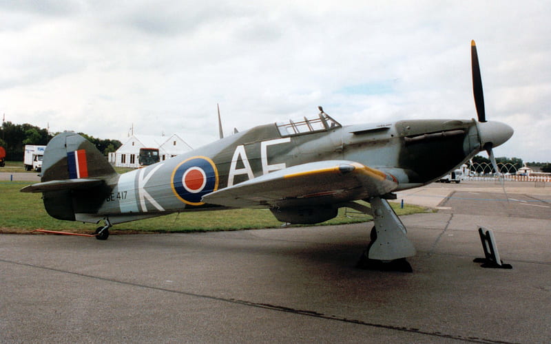 Hawker Hurricane, world, guerra, raf, hurricane, ww2, fighter, hawker, HD wallpaper