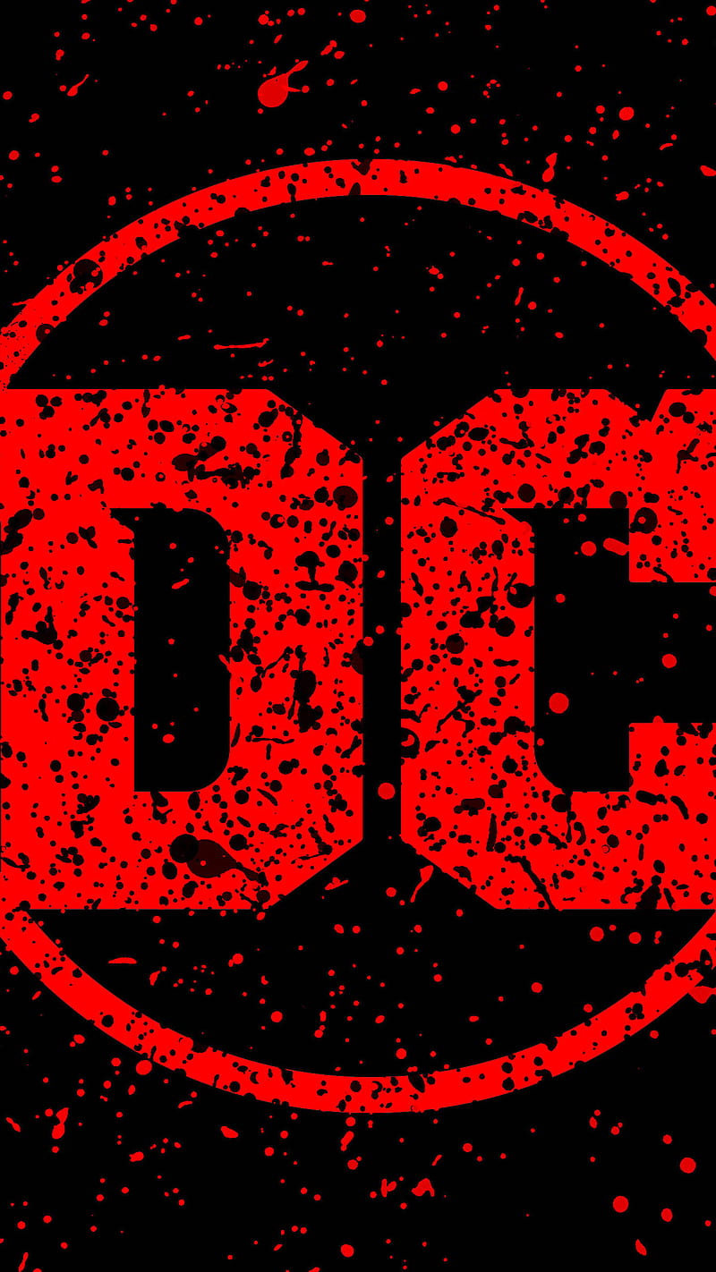 DC Logo , digital art, dc comics, diamond comics, red, HD phone wallpaper