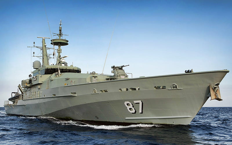 HMAS Pirie, ACPB 87, patrol boat, Royal Australian Navy, Armidale-class, Australian warships, HD wallpaper