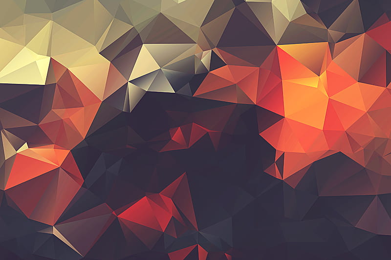 low poly, contrast, flat, material, polygonal, triangle, HD wallpaper