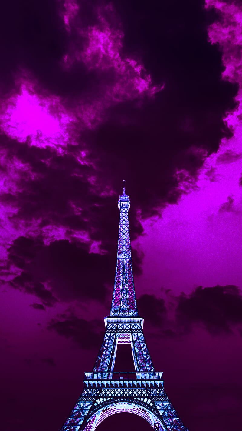 Eiffel Tower, Eiffel, Pink, Tower, HD phone wallpaper