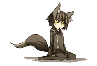 Free: Wolf Boy Colored By Naivesagittarian On Deviantart - Anime Wolf Boy  Transparent - nohat.cc