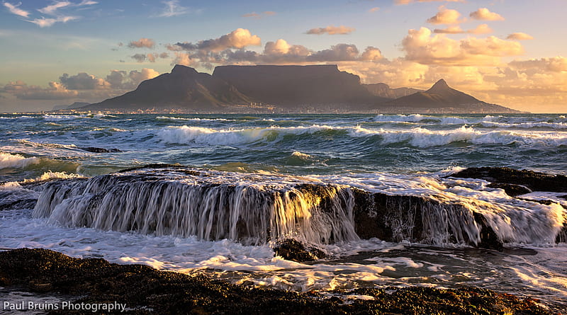 Earth, Ocean, Cape Town, Mountain, South Africa, HD wallpaper
