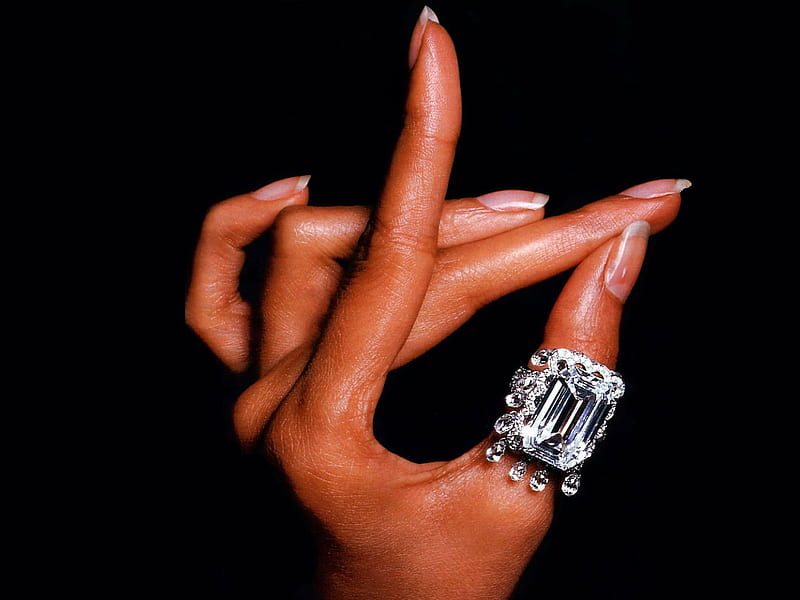 diamond ring, hands, ring, fingers, diamond, HD wallpaper