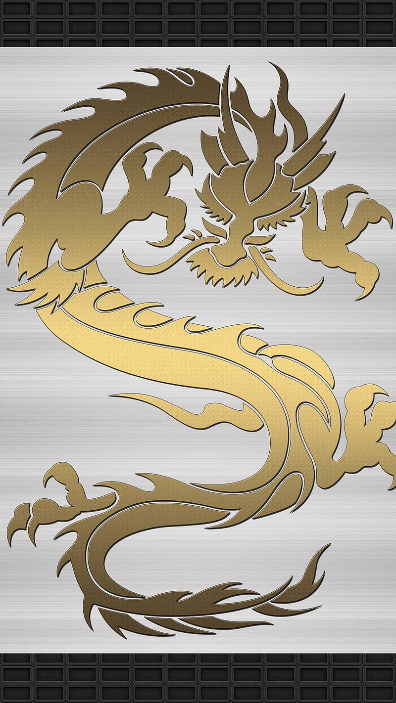 Tribal Dragon, logo, HD phone wallpaper
