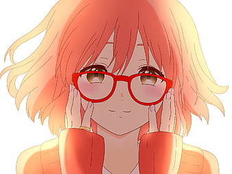 Wallpaper girl, anime, petals, tears, art, tape, kyoukai no kanata, mirai  kuriyama for mobile and desktop, section сёдзё, resolution 1920x1536 -  download