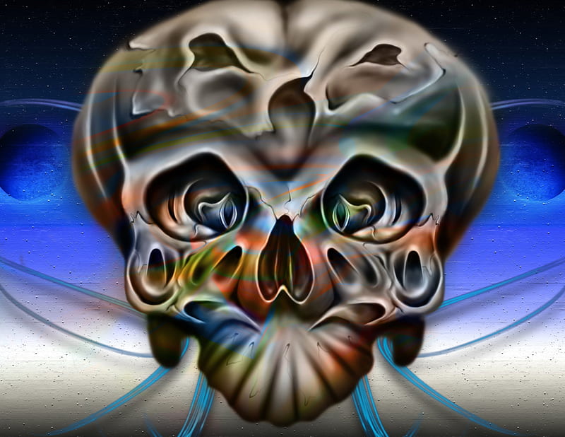 2K free download | Monkey skull, art, abstact, desenho, shading, monkey