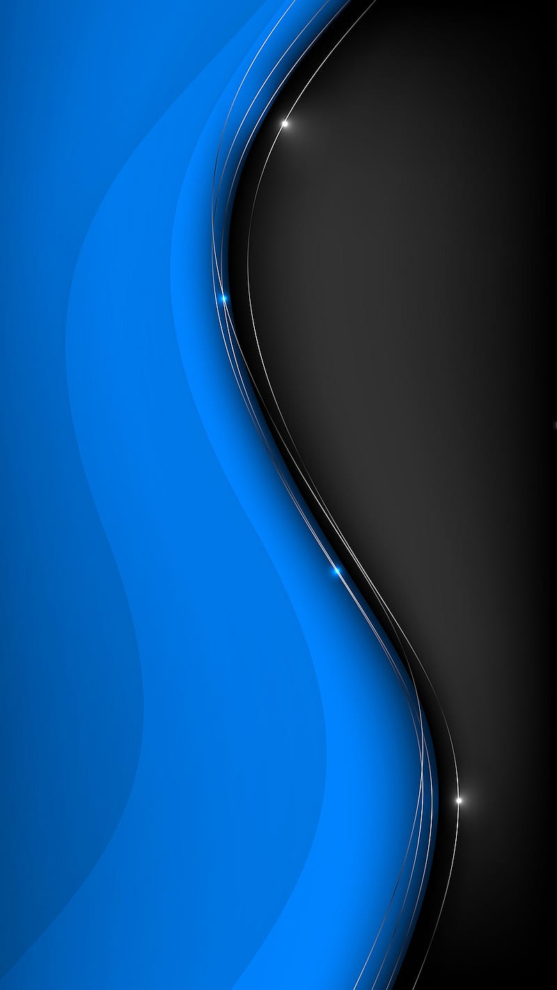 Black n Blue, abstract, android, background, HD phone wallpaper