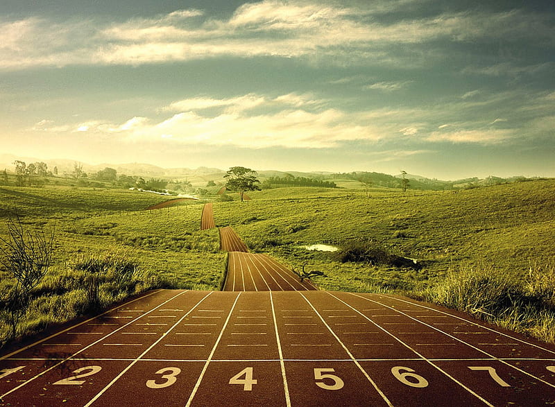 Running Track, nature, HD wallpaper