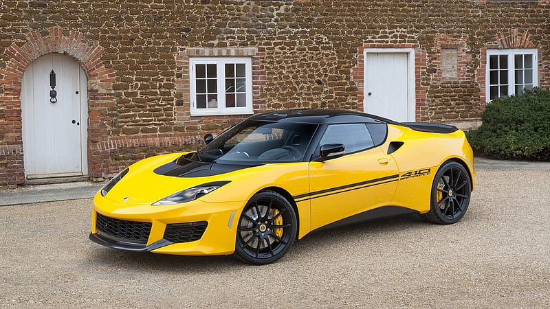 2017, sports car, sport 410, lotus evora, yellow, HD wallpaper